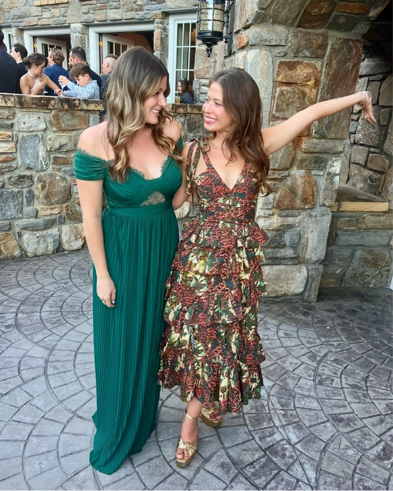 Emerald Green Wedding Guest Maxi Dress - Image 1