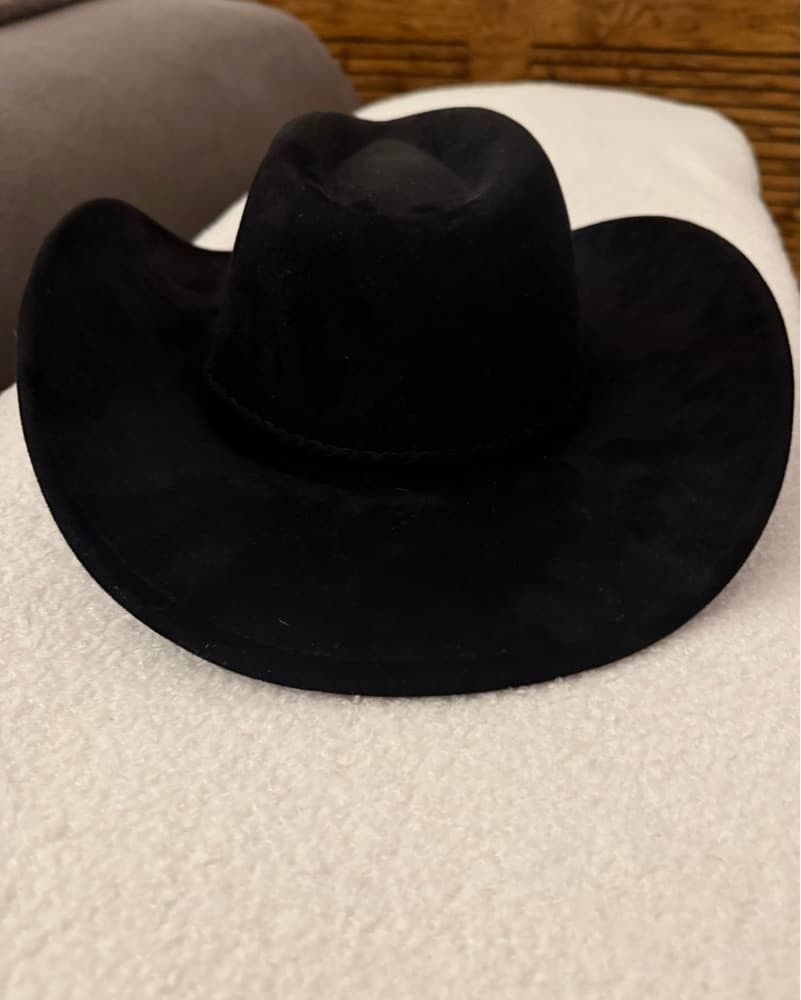 Black Cowboy Hat - Image 2
