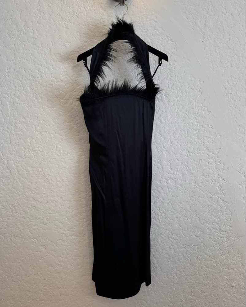 Bottega Veneta Black Feather Dress  - Image 4