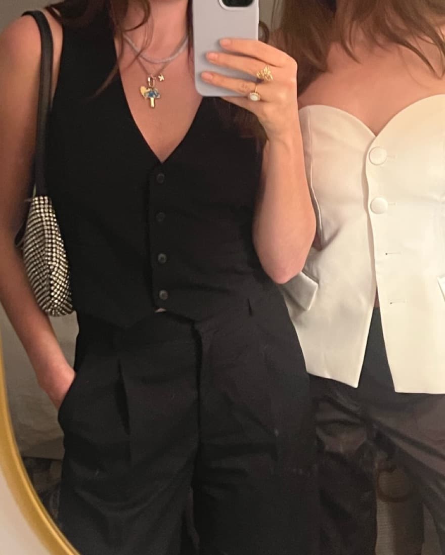 Black Vest top - Image 2