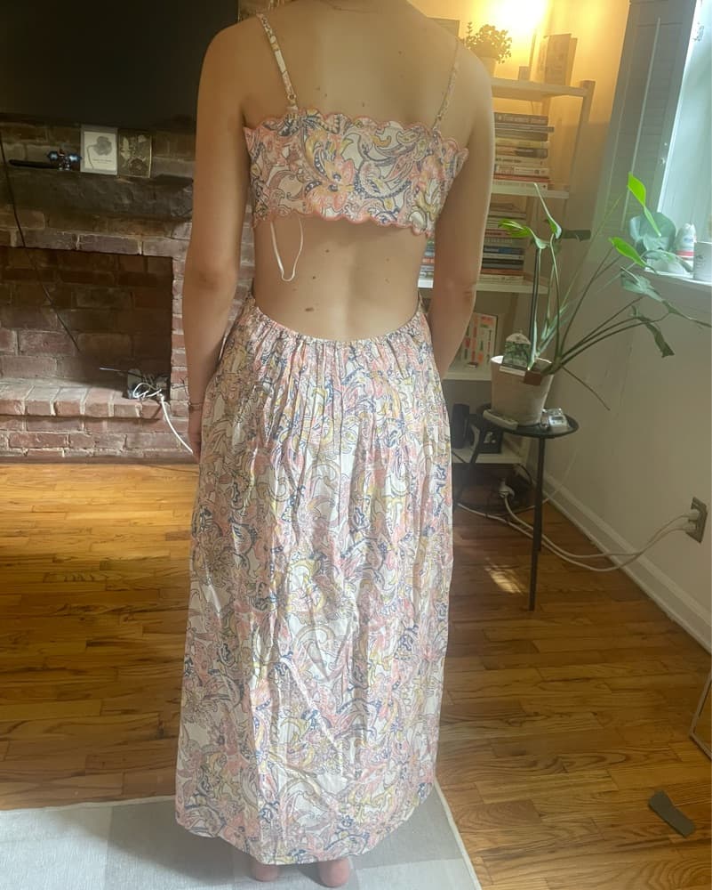 Stunning Floral Paisley Maxi Dress - Image 3