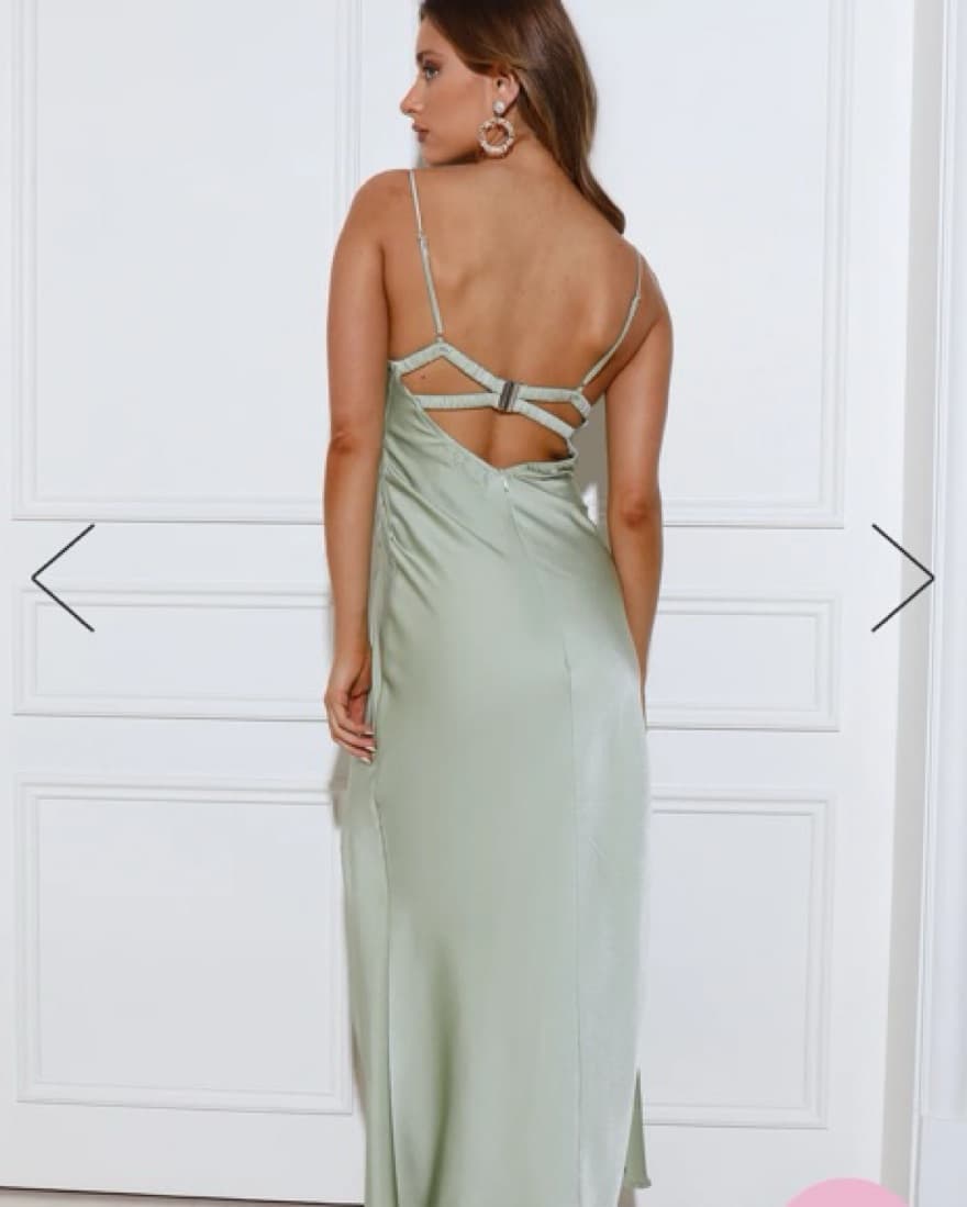 Hello Molly Sage Midi Dress - Image 4