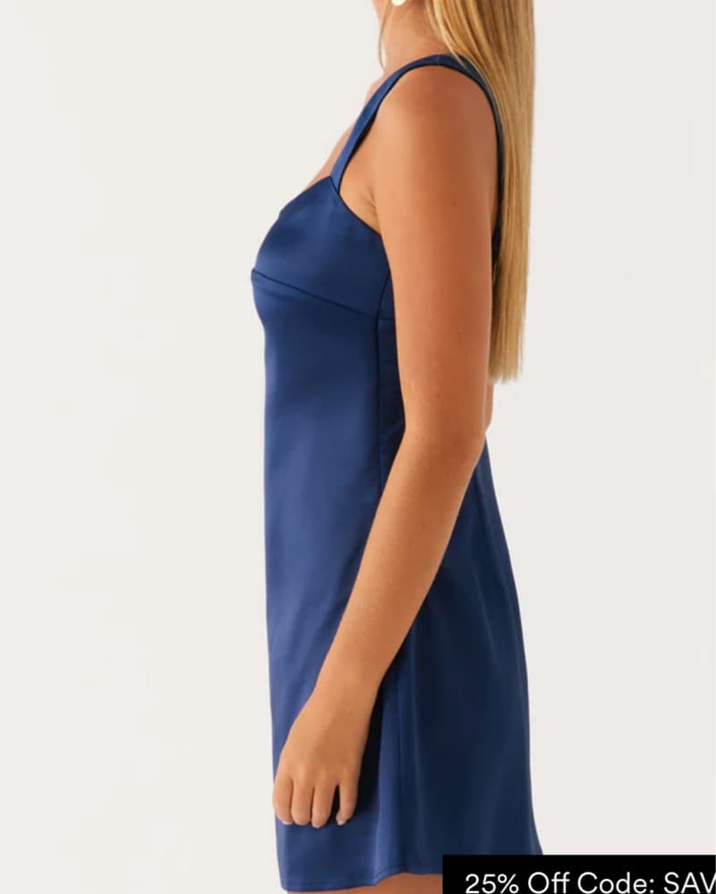 Blue Mini Dress - Image 3