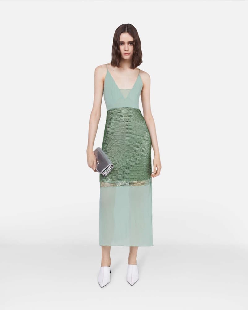 Stella McCartney Green Midi Dress Xs - Image 5