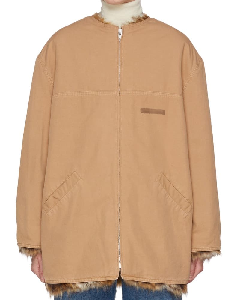 Maison Margiela Canvas / Fur Jacket - Image 3