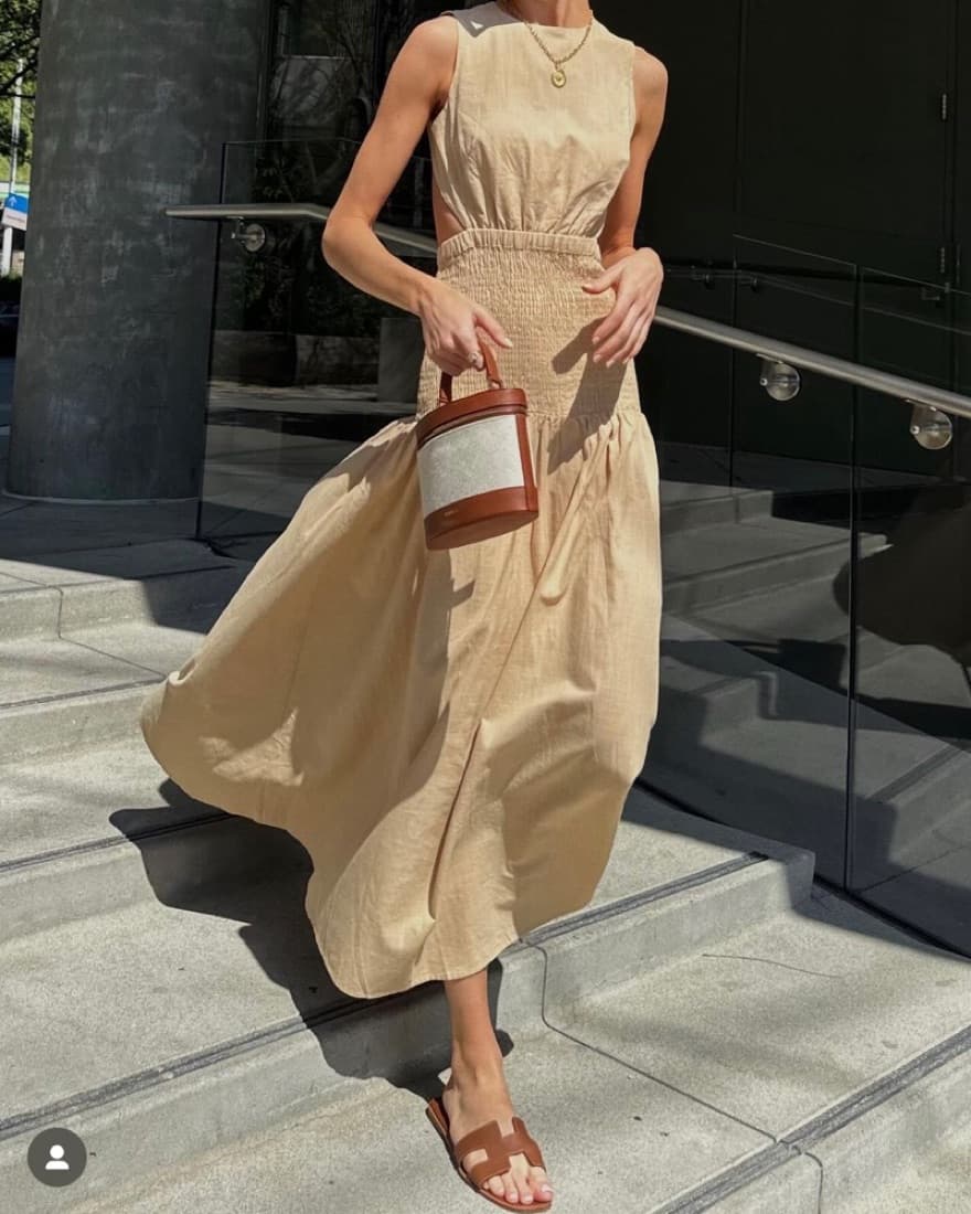 Revolve Linen Dress - Image 1