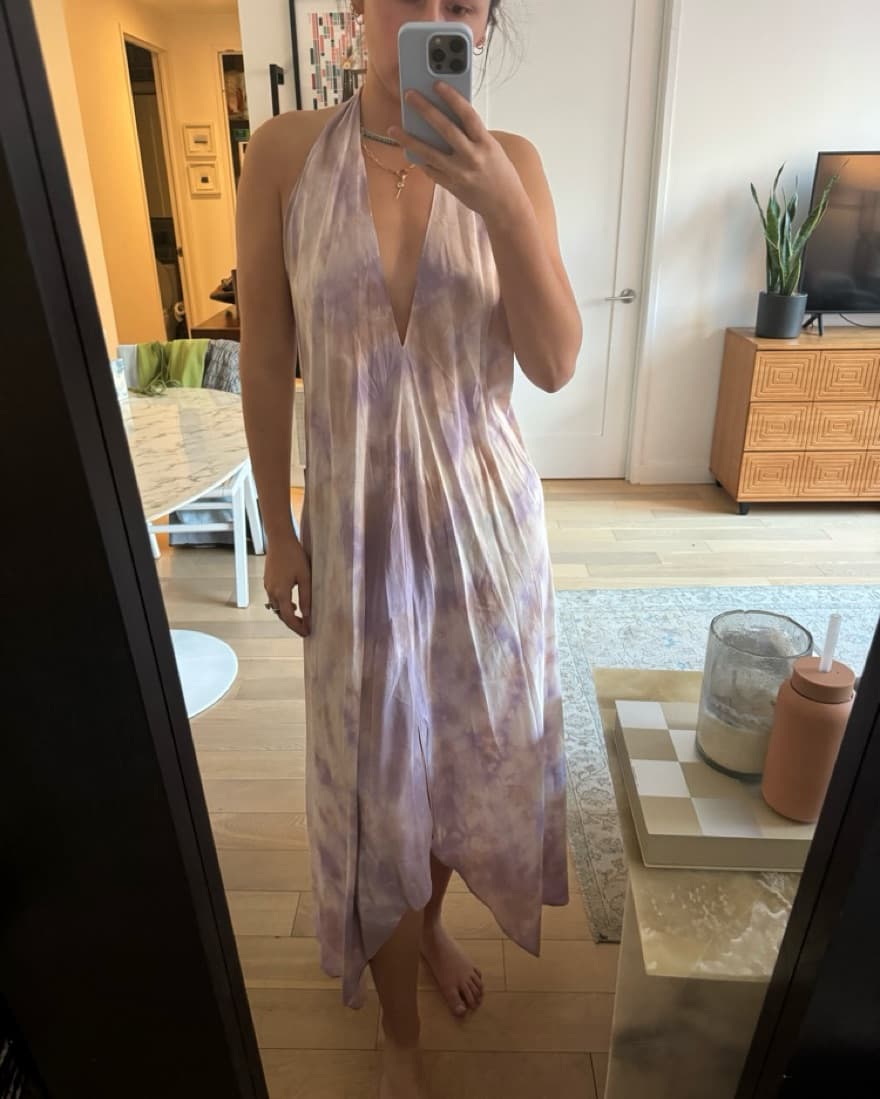 Silk Halter Dress  - Image 3