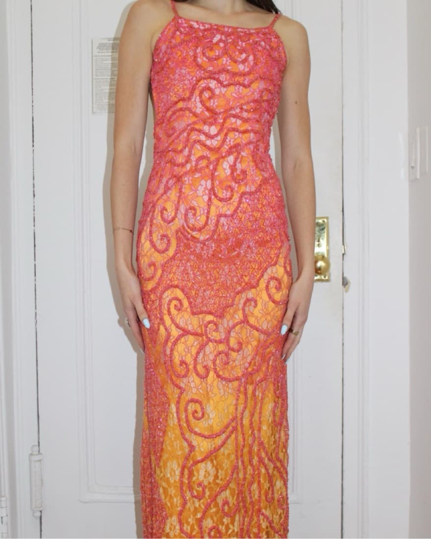 Mia Bella Couture Ombre Sequin Gown - Image 2
