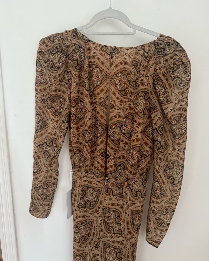 Ronny Kobo Paisley Wrap Dress - Image 3