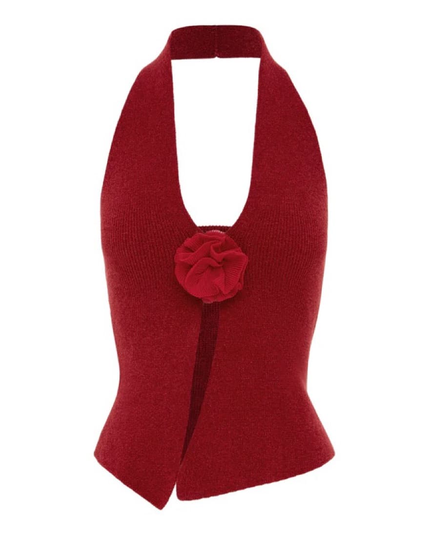 With Jean Red Rose Top - Image 3