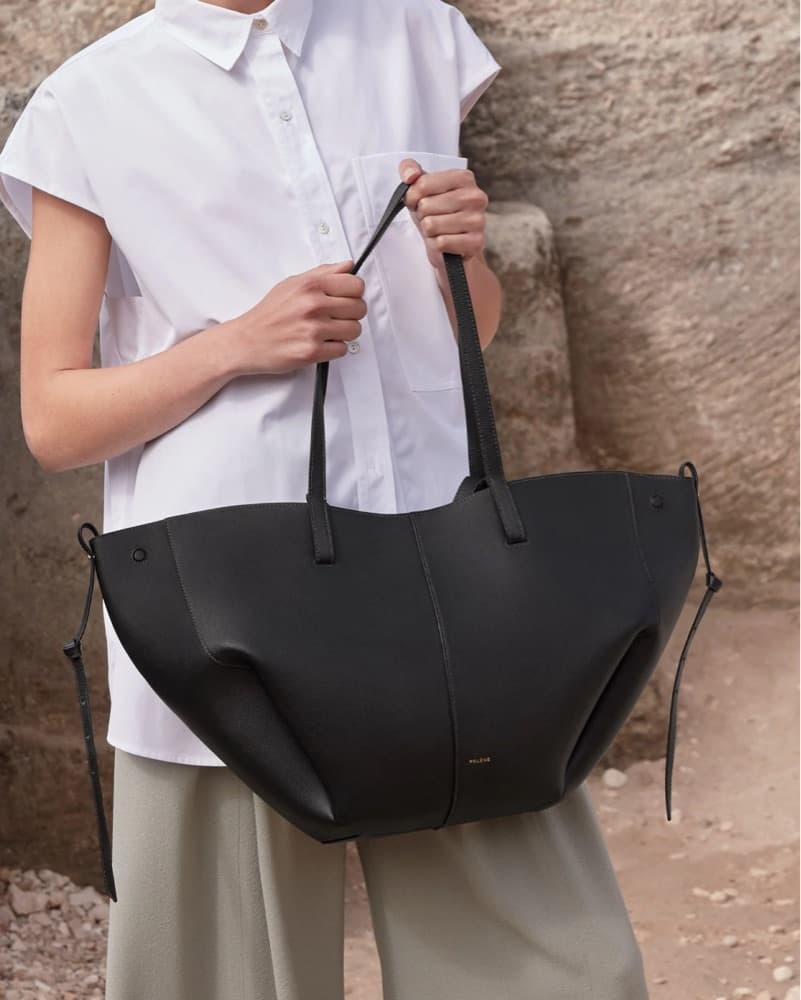 Polène Paris Black Leather Cyme Bag - Image 1