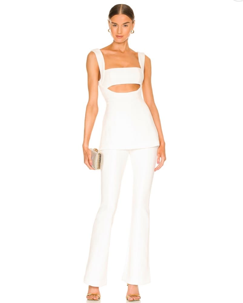 White Revolve Misha Costanza Jumpsuit - Image 1