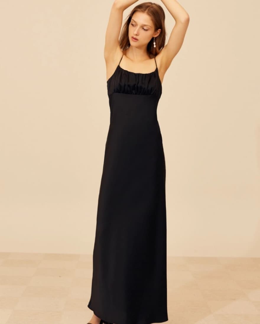C/MEO Collective Black Silk Gown  - Image 4