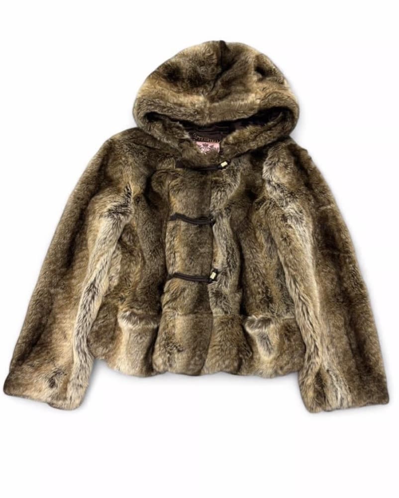 Vintage Juicy Couture Faux Fur Jacket - Image 6
