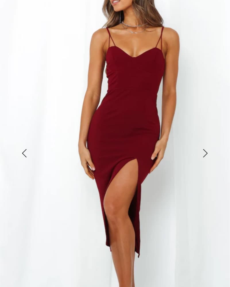 Hello Molly BROKEN SPELL MIDI DRESS RED - Image 2