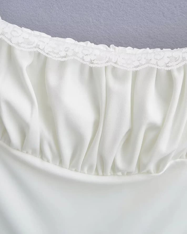 Little White Dress w/ Corset Waist  - Image 5