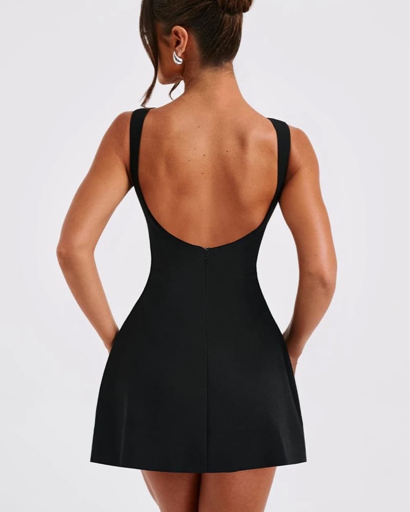 ALANA MINI DRESS - BLACK  - Image 2