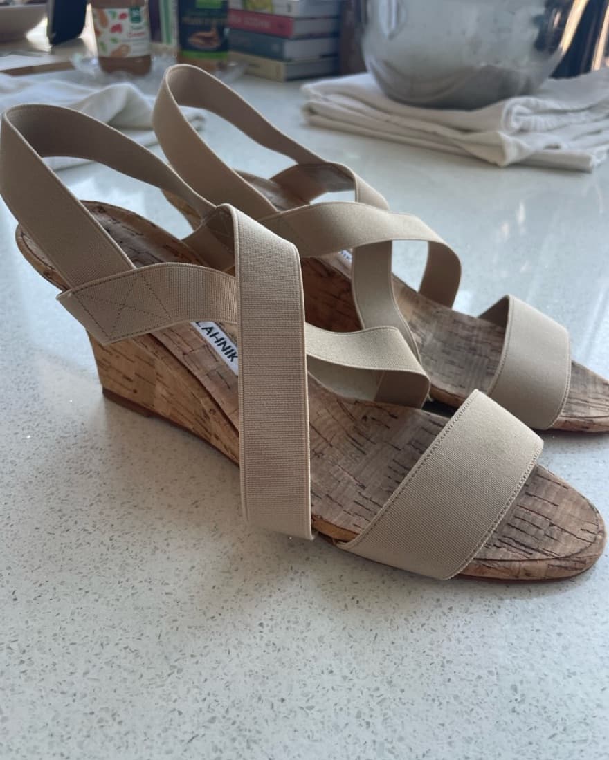 Manolo Blahnik Cork Wedge - Image 3