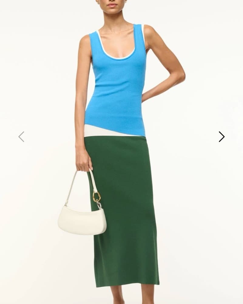 HERMOSA DRESS JUNGLE SKY IVORY - Image 1
