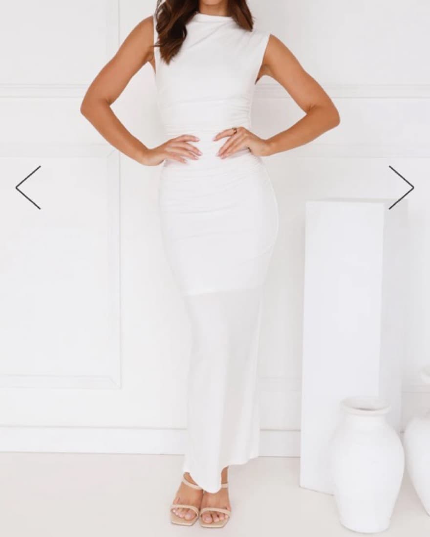 Hello Molly White Maxi Dress - Image 5