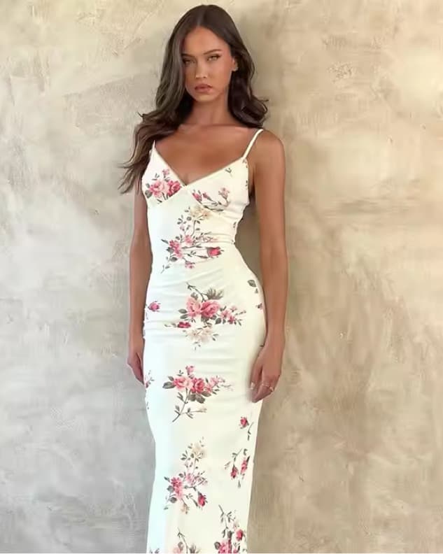 White Floral Dress  - Image 1