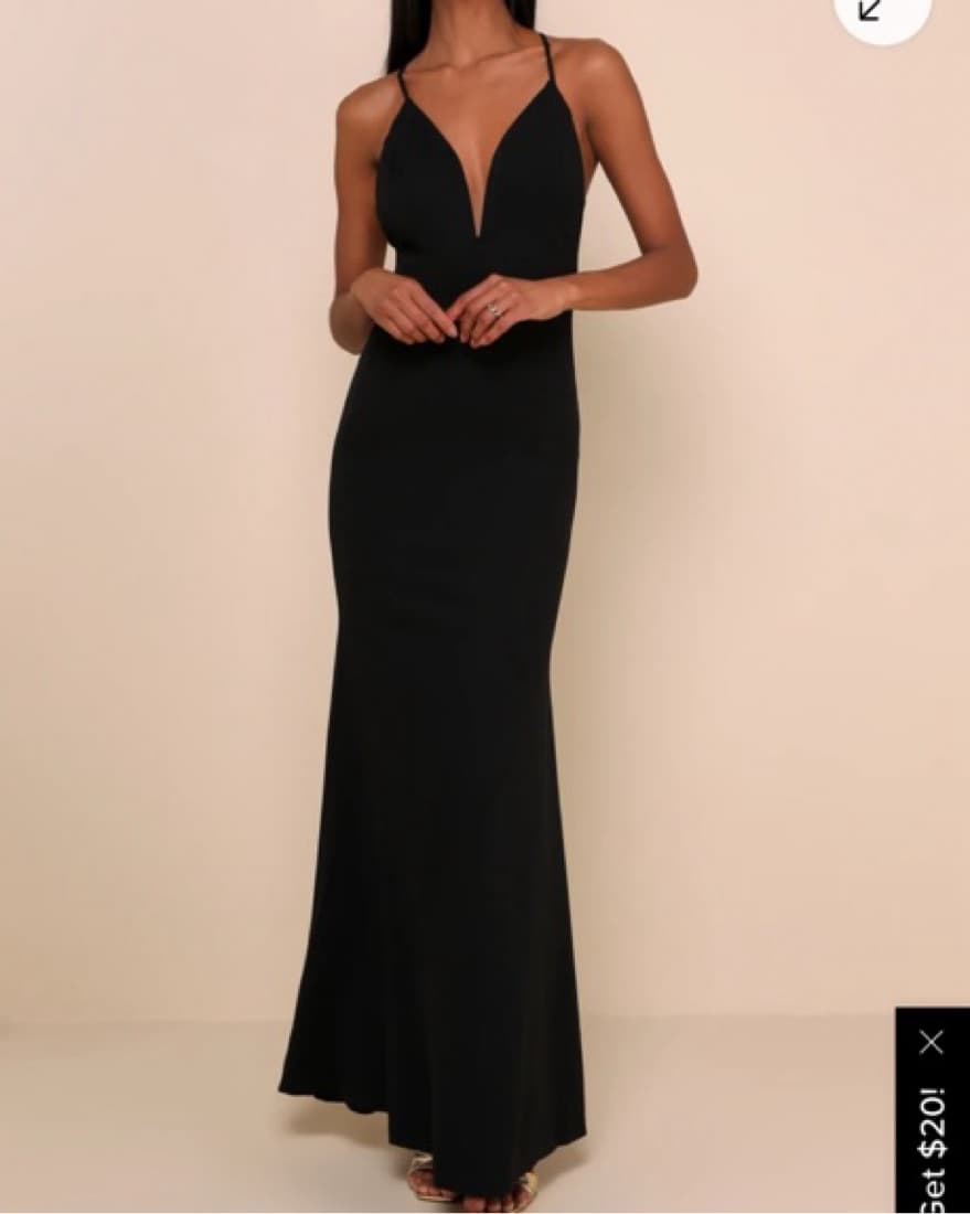 Lulus Black Maxi Dress - Image 1