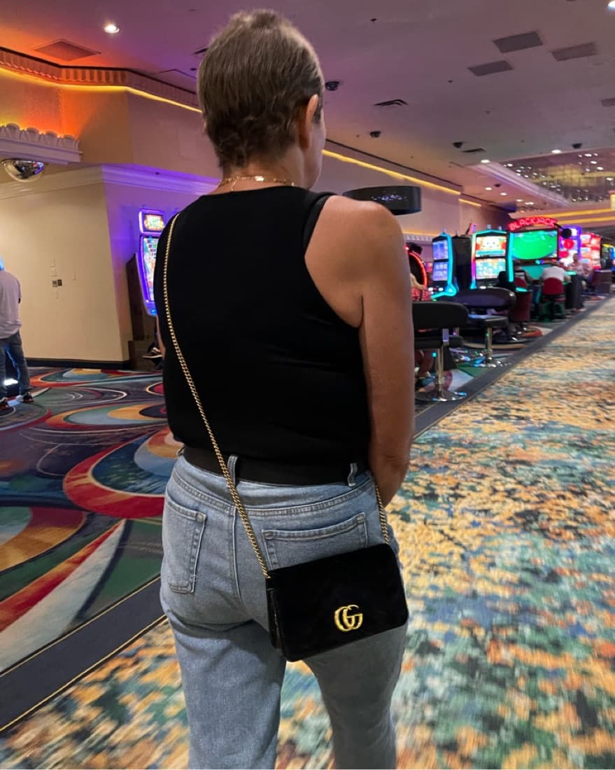Black Velvet Gucci Bag - Image 2