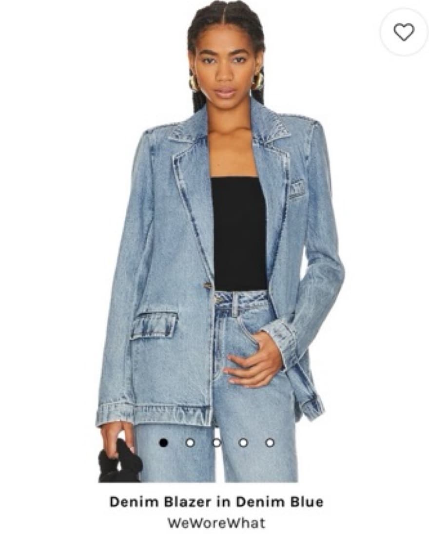 WeWoreWhat Denim Blazer - Image 1