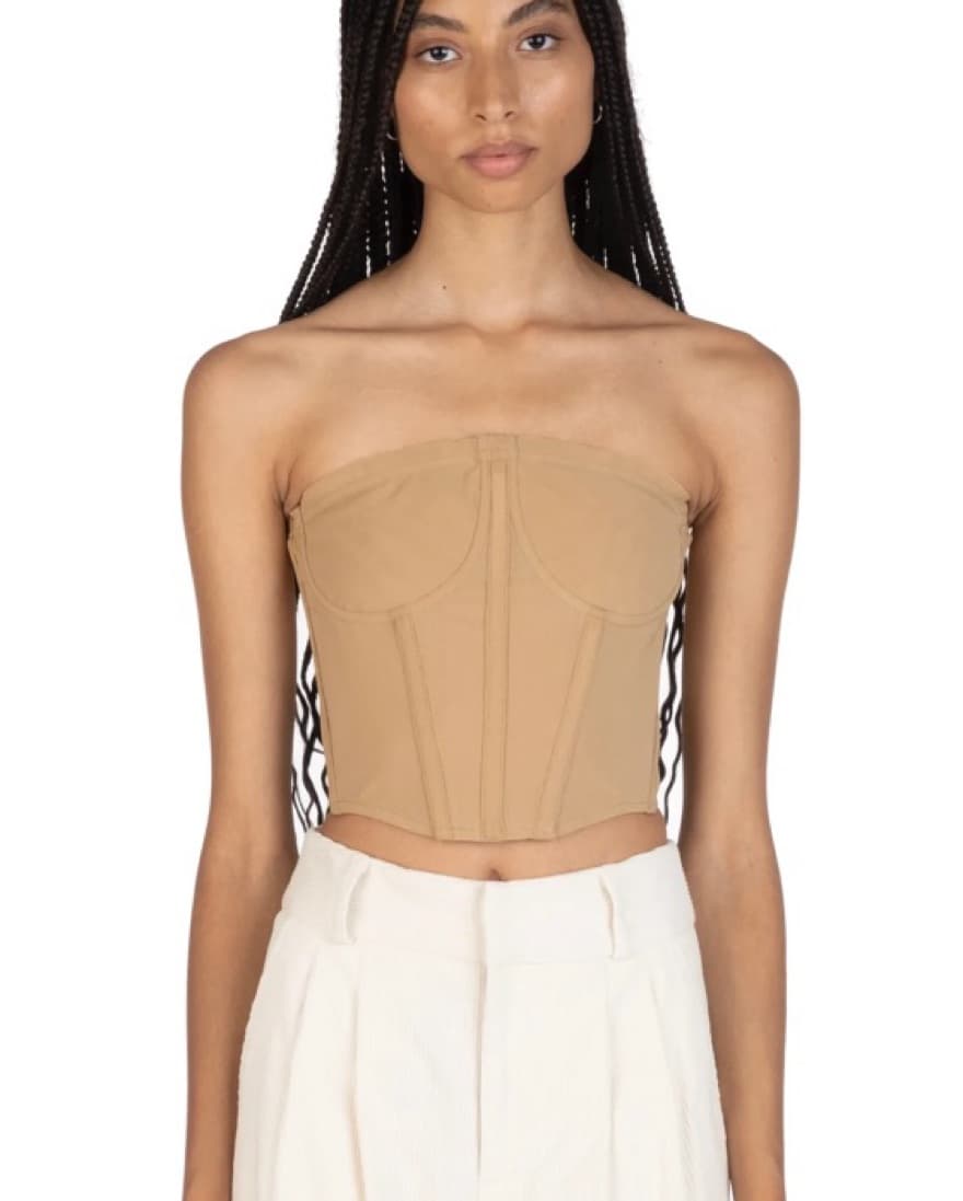 Cydnie Jordan Nude Corset Top - Image 1