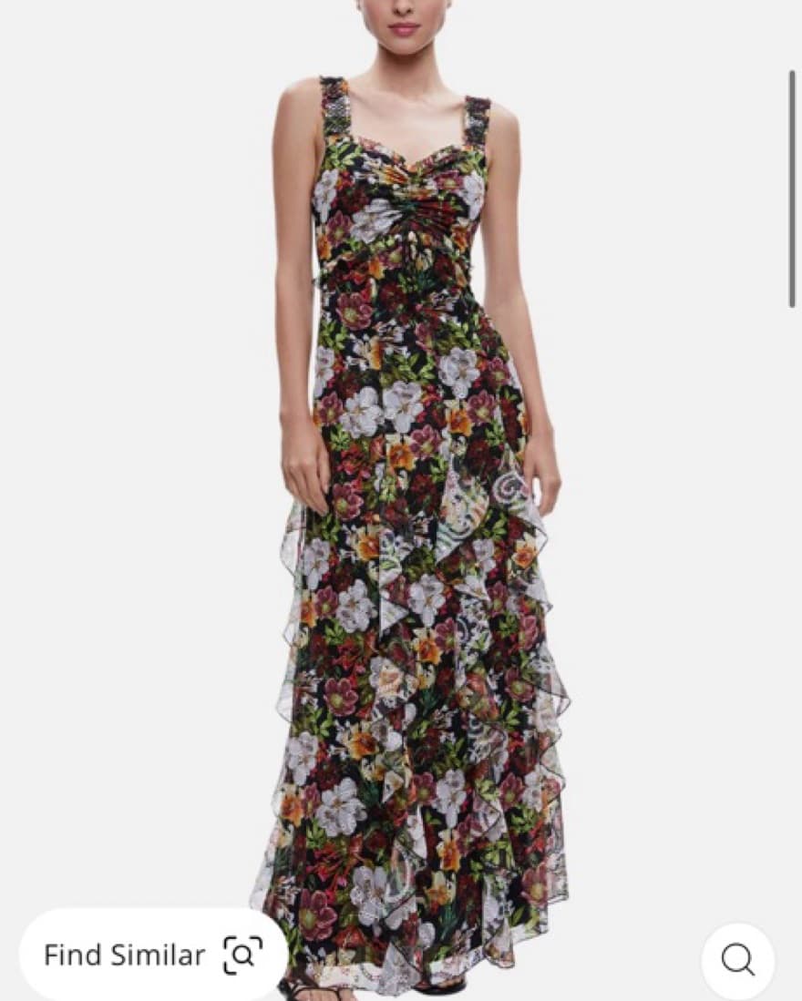 Alice + Olivia Rue Godet Maxi Dress - Image 1