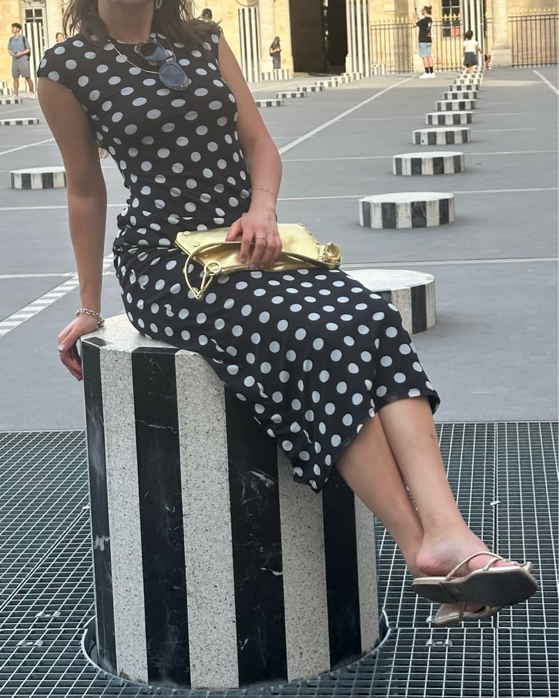AFRM Polkda Dot Dress - Image 3