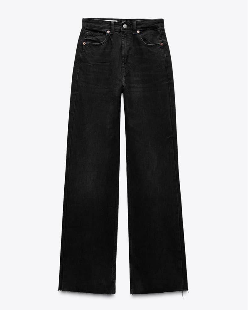 Black Zara Jeans Size 34 - Image 1