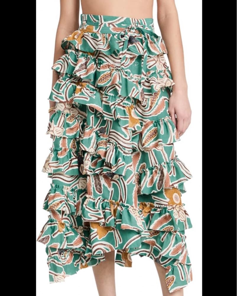 Ulla Johnson Isa Skirt In Topaz - Image 1