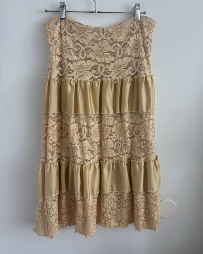 Vintage Golden Butter Yellow Skirt - Image 2