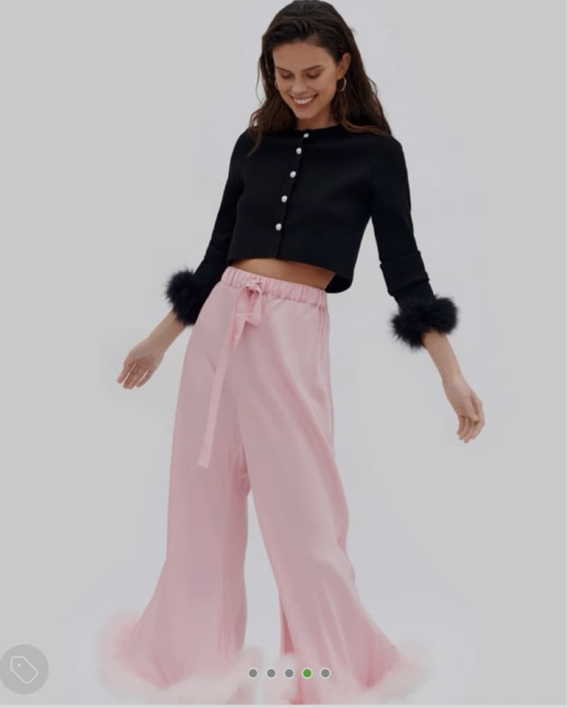 Sleeper Knitted Cardigan with Fur Sleeve - Image 5