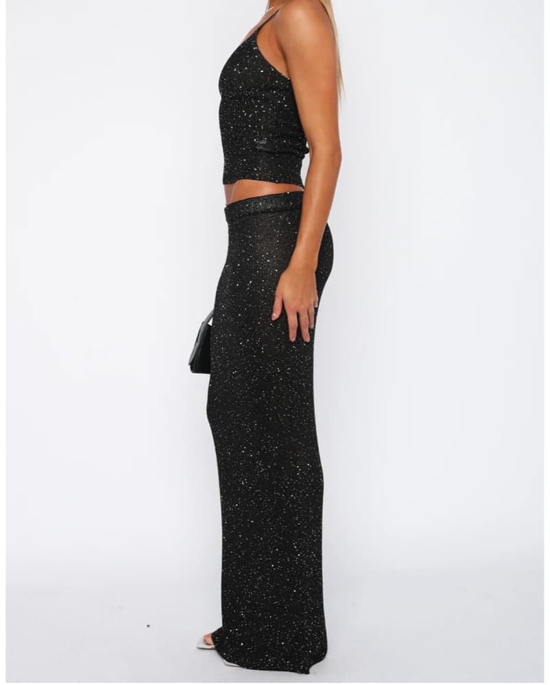 Star Shining Sequins Knit Set - Image 4