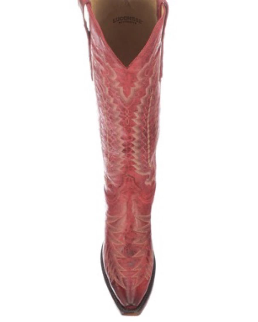 Red Cowgirl Boots Lucchese - Image 2