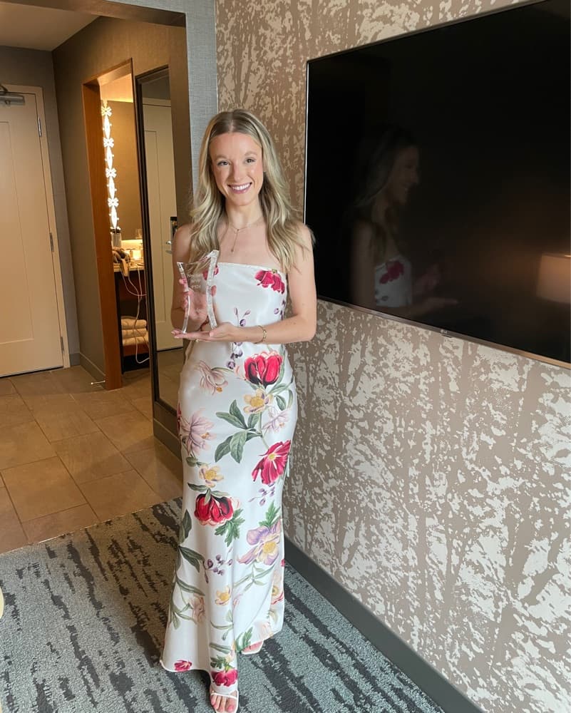 Meshki Floral Stapless Dress - Image 5