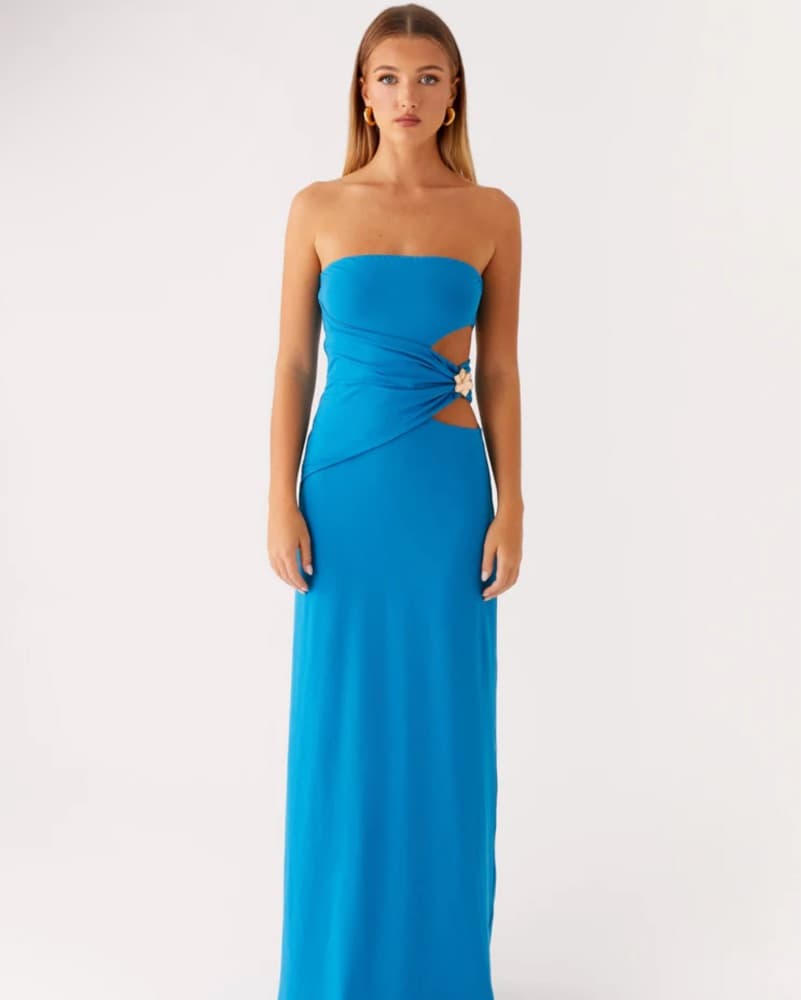 Peppermayo aneta Maxi Dress In Blue - Image 3