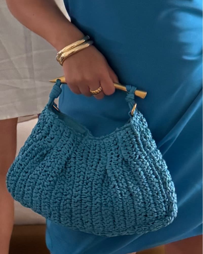 Anthropologie Woven raffia Purse  - Image 1