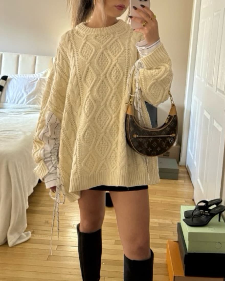 Oversized Sweater Dress - Image 2