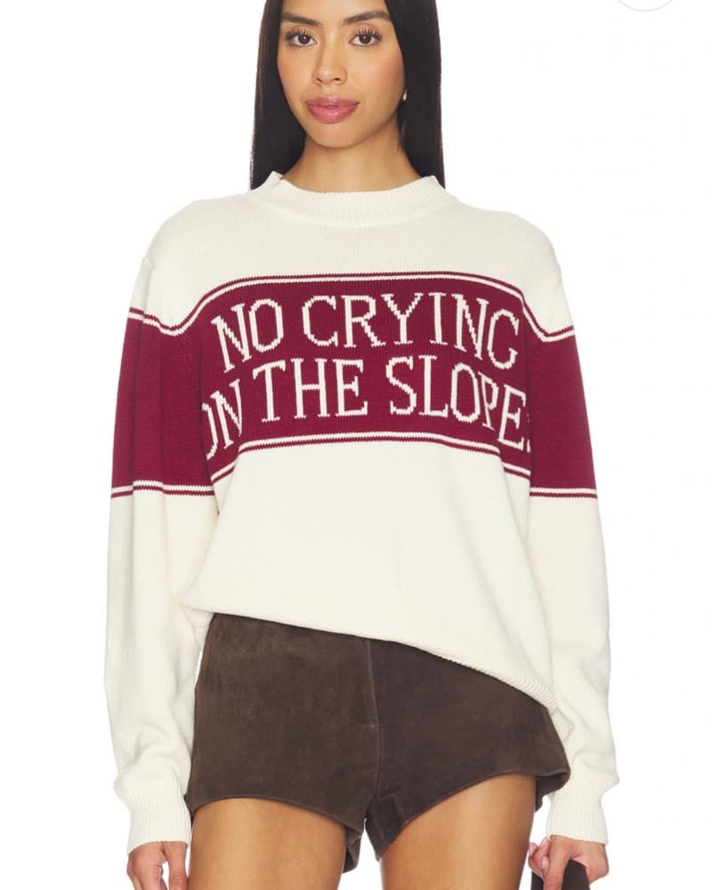 No Crying On The Slopes Pullover - Image 1