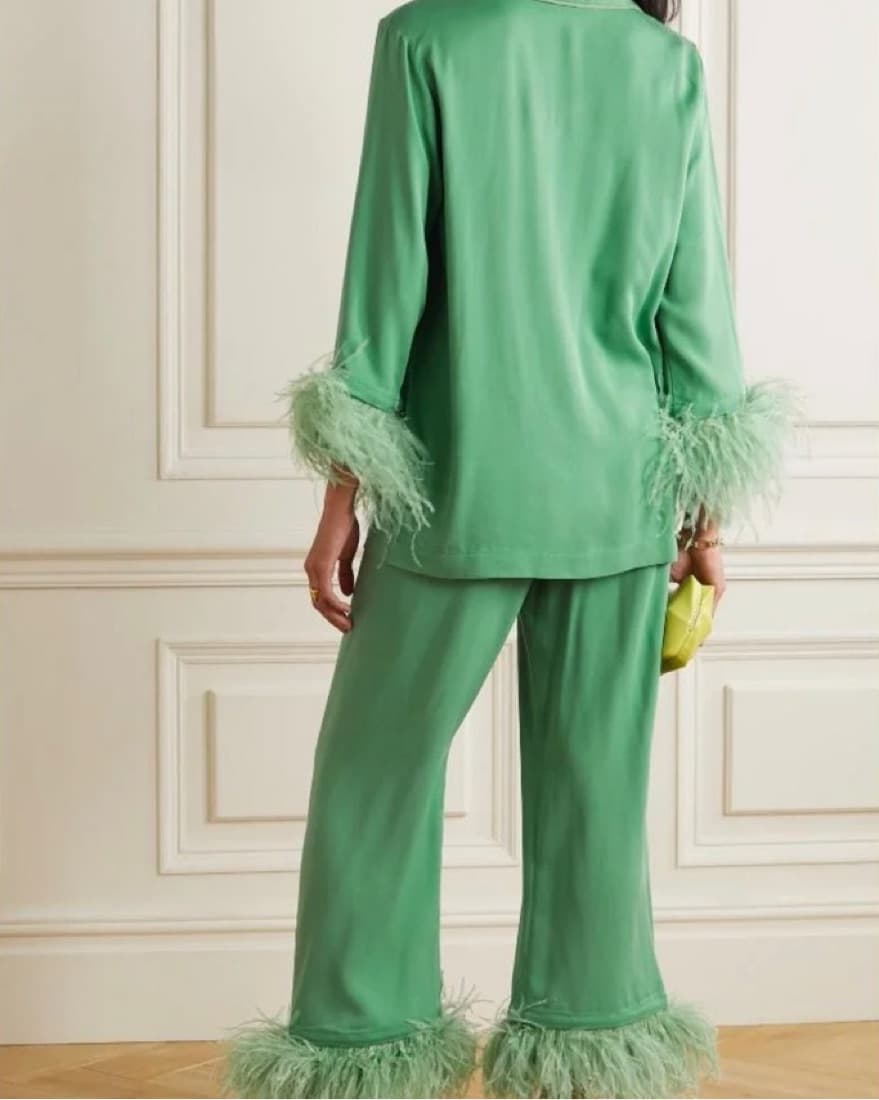 Sleeper Green Feather Pajama Set - Image 2