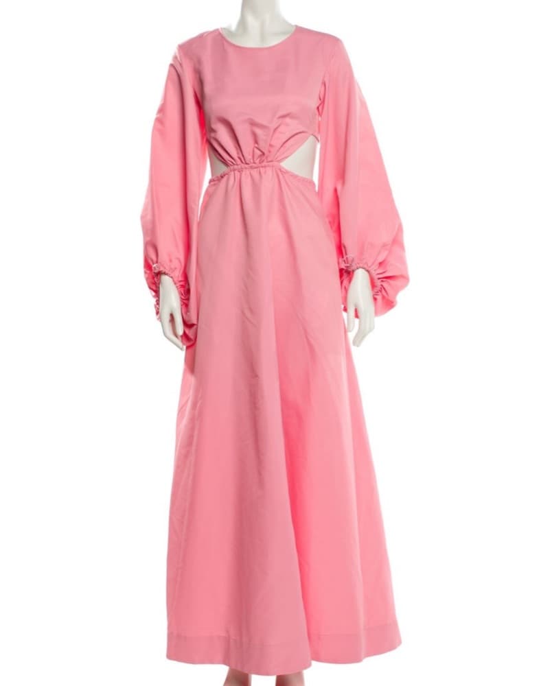 Staud Pink Maxi Dress - Image 3
