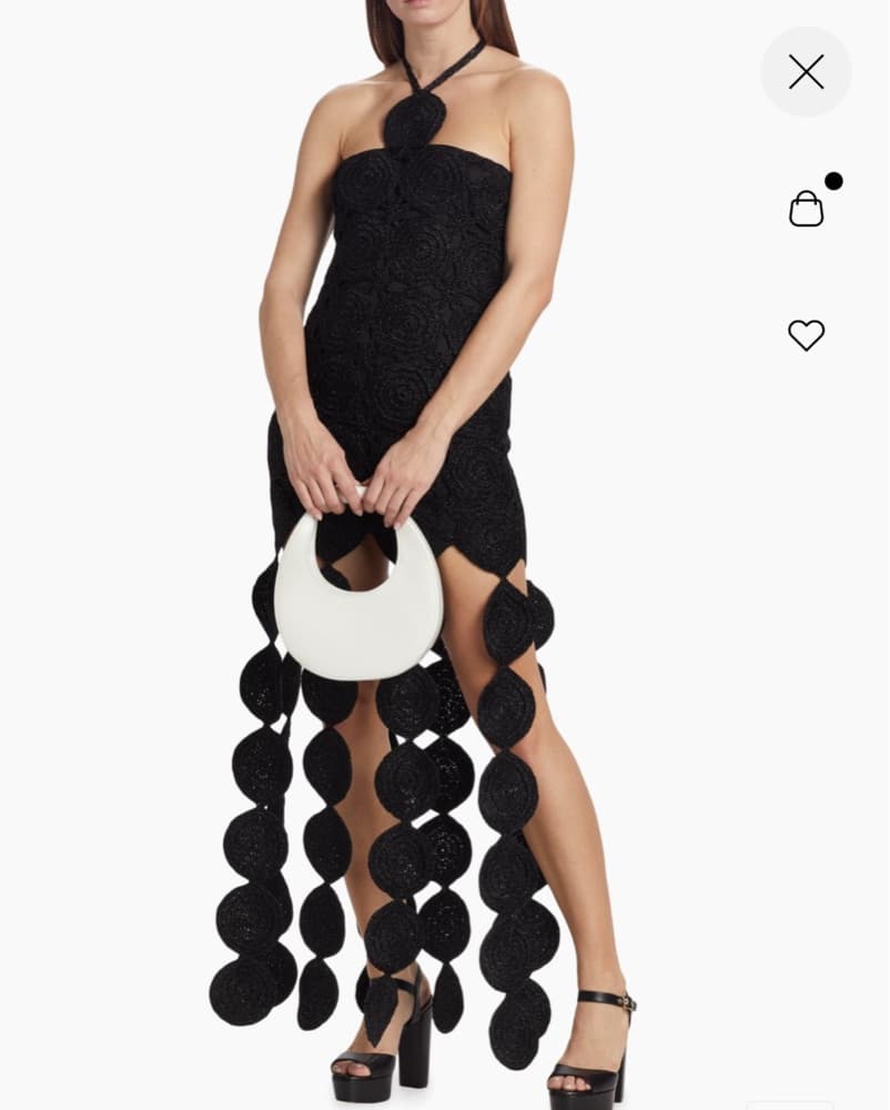 Simon Miller Black Lace Dress - Image 2
