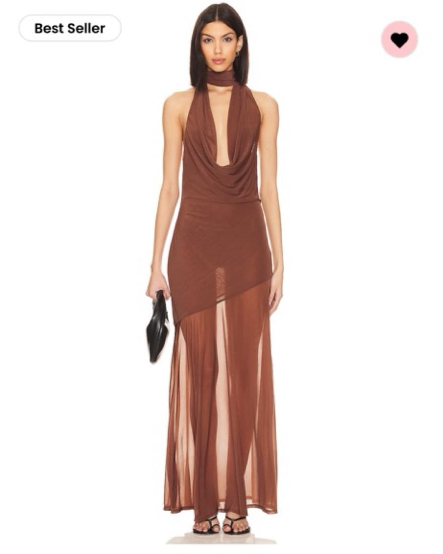 LPA Brown Maxi Dress - Image 1