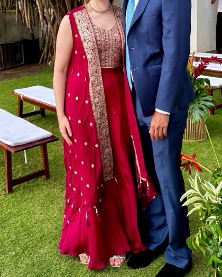 Maroon Indian Attire - Image 1
