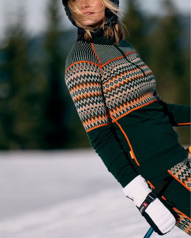 Vibrant Zigzag Patterned Base Layer Set - Image 1