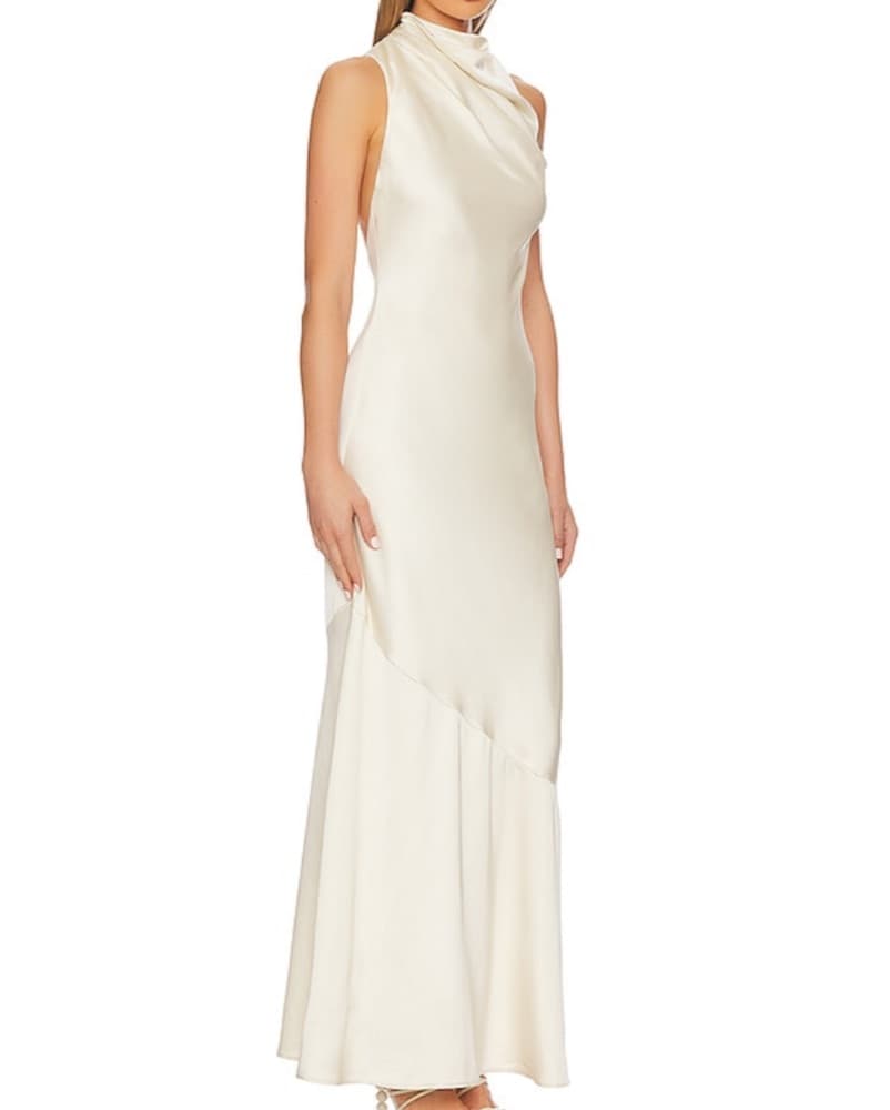 Lana Maxi Dress In Buttercream - Image 2
