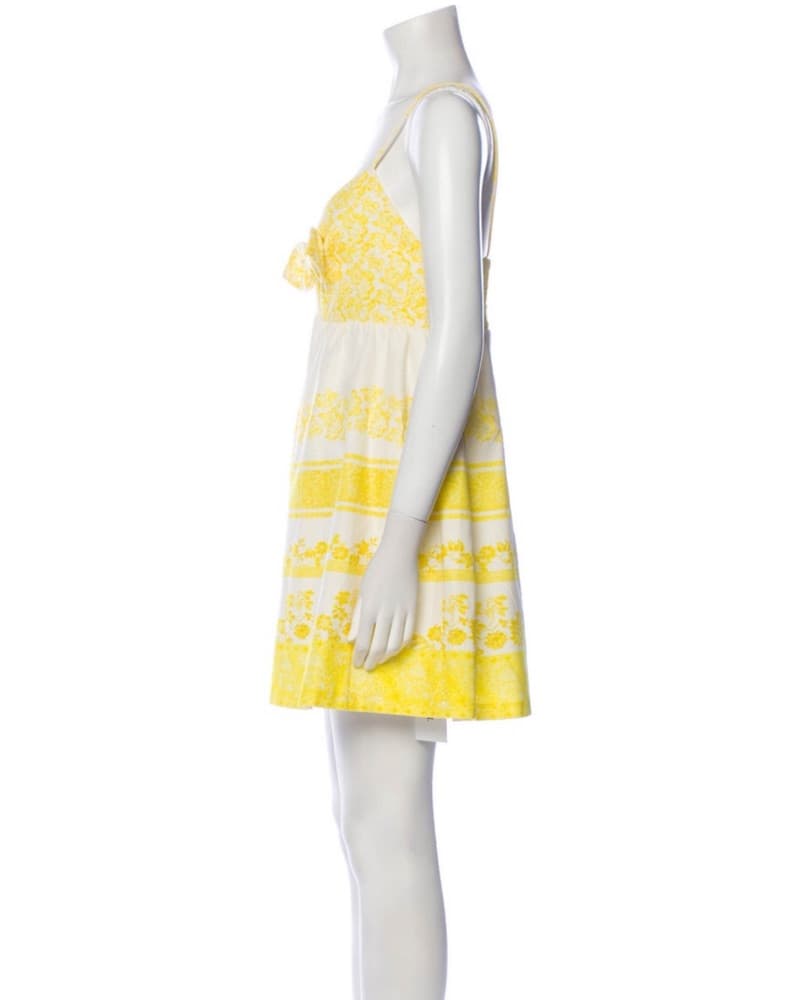 Alice + Olivia Yellow Mini Dress  - Image 2